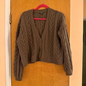 Wild Fable Cropped Knit Cardigan, Size M